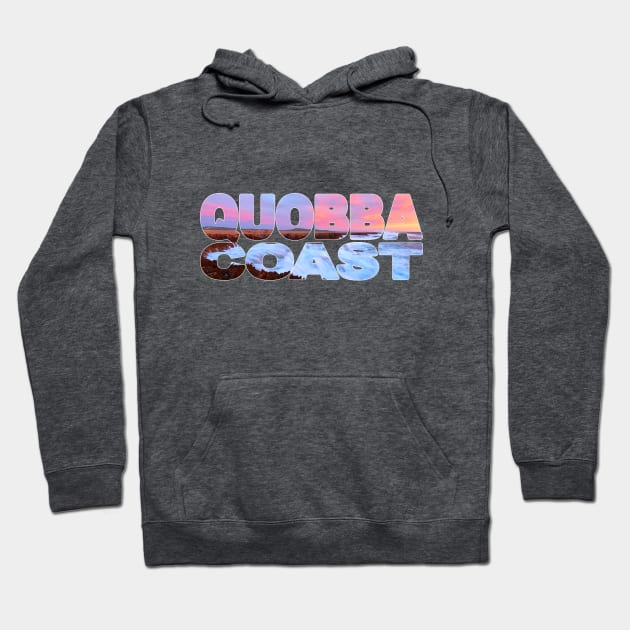 QUOBBA COAST - Western Australia Sunset Big Waves Hoodie by TouristMerch